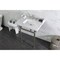 Kingston Brass 30 Carrara Marble Console Sink with Brass Legs, Marble WhiteBrushed Nickel LMS30MBSQ8 - alternate 2